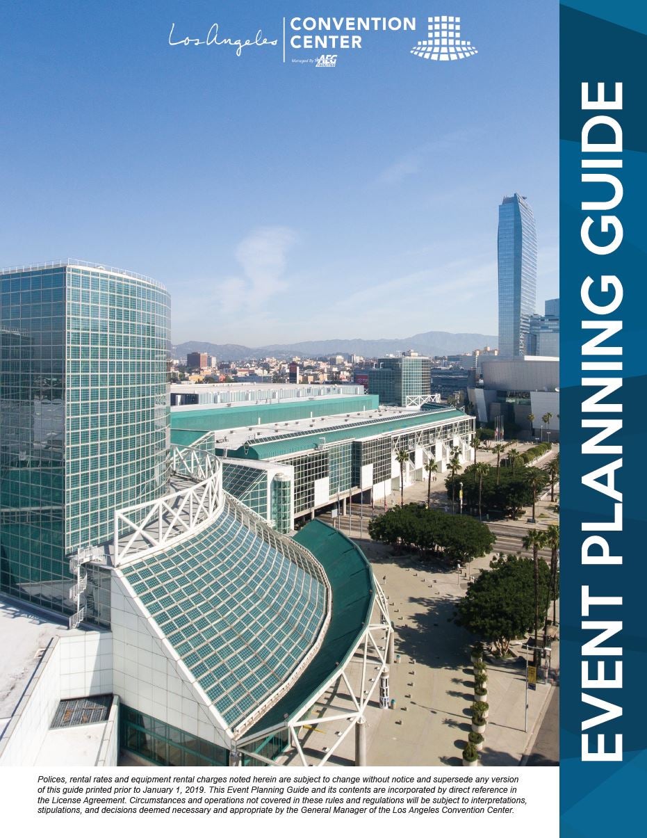 Event Planning Guide Los Angeles Convention Center